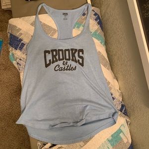 Sky Blue Crooks & Castles Tank Top